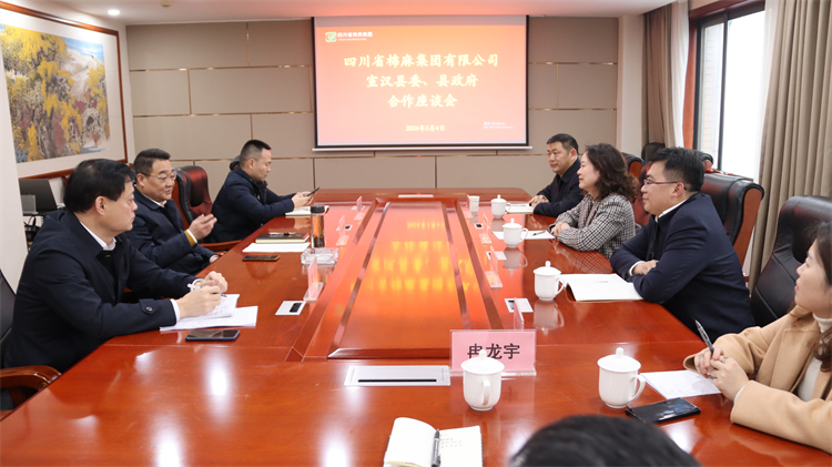 集團公司召開與宣漢縣委、縣政府合作座談會