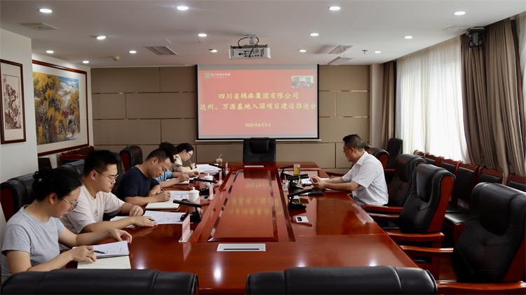 集團(tuán)公司召開達(dá)州、萬源基地入園項(xiàng)目建設(shè)推進(jìn)會